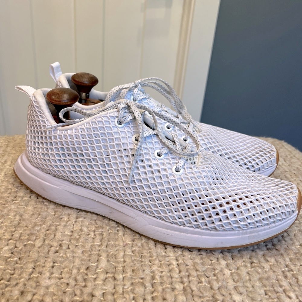 Nobull Mesh Runner Shoes Women’s White Crossfit Lace Up Sneakers W 12.5 Men 11